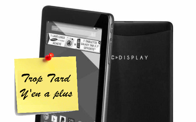 Soldes Tablette CDisplay E701 Cdiscount/Haier, Quad (...)