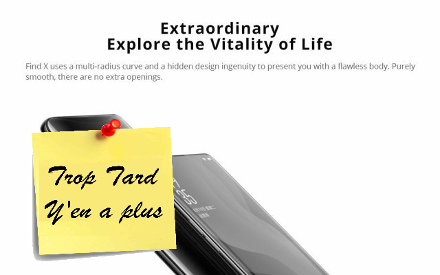 Oppo Find X, le smartphone sans bord, cameras (...)