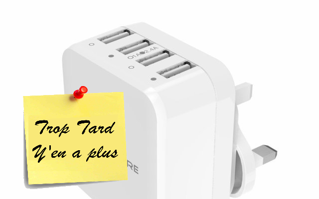 Chargeur Syncwire USB 4 port 34W/6.8A de voyage (US/UK) (...)