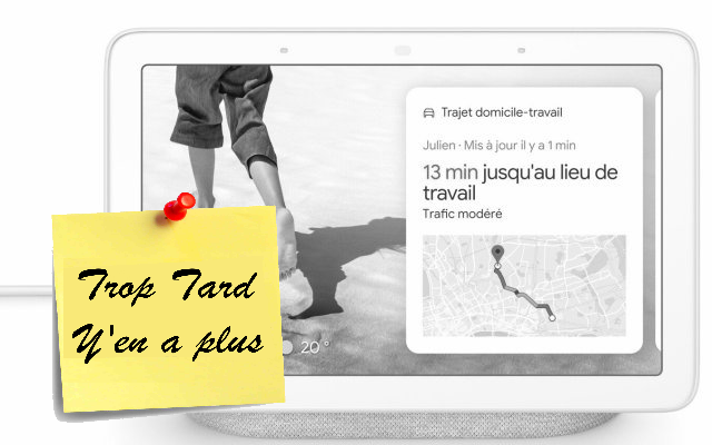 Enceinte connectée Google Home Nest Hub avec écran 7" à (...)
