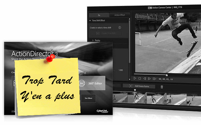 Logiciel montage 4k/360 pour caméra d'action CyberLink (...)