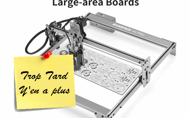 ATOMSTACK A5 PRO, la graveuse laser grande surface, (...)