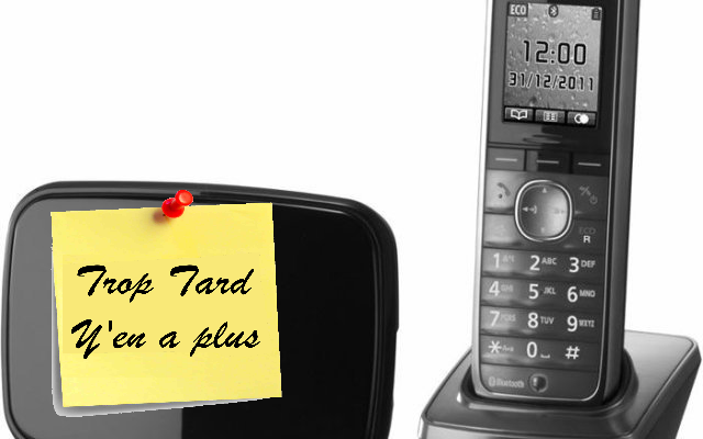 46€80 le Panasonic KX-TG8611 Téléphone d'intérieur (...)