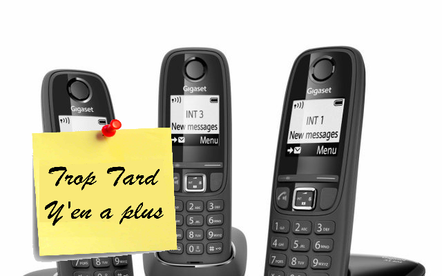 Gigaset AS405 Trio Téléphones résidentiels sans fil à (...)