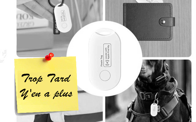 Lot de 4 trackers bluetooth/Apple Find Me, type Airtag, (…)