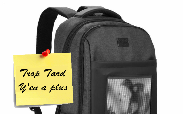 Sac à Dos écran Couleur LED affichage dynamique 25x25 cm (...)