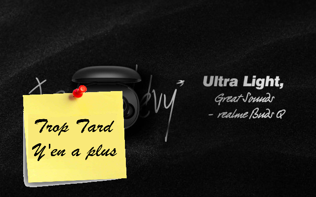 Les oreillettes Stéréo Bluetooth TWS REALME BUDS Q à (...)