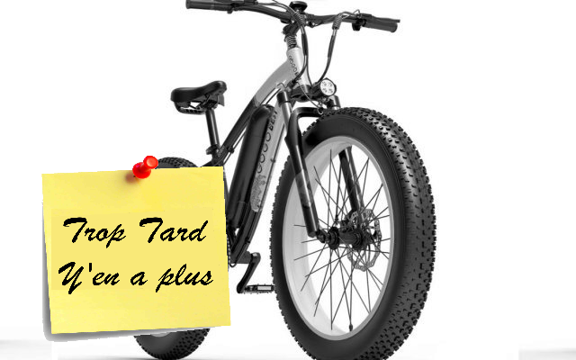 GOGOBEST GF600 , un Fat bike électrique 26 pouces 1000W (…)