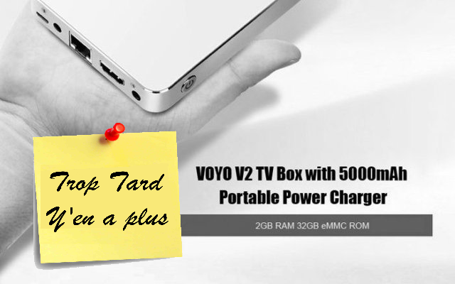 MiniPC Windows 10 VOYO V2 2GB 32GB à 60€ !