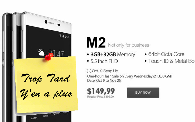 Vente flash 100% Elephone (M2, M1, Q et Trunk) ce (...)