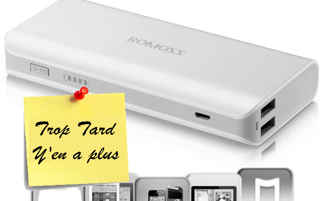 Batterie autonome universelle 10400 mAh Romoss (…)
