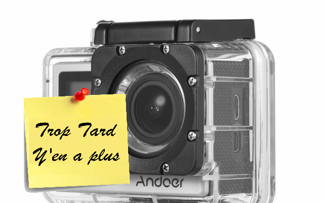 Caméra Sport Andoer H8R, 4K à 30i/s et 1080P à 60i/s, (...)