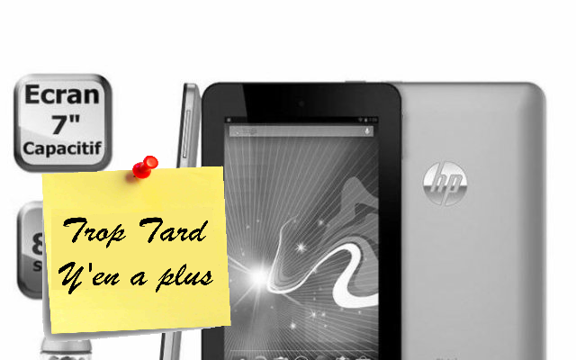 Soldes, tablette Android HP Slate 7 IPS, Bluetooth à (...)