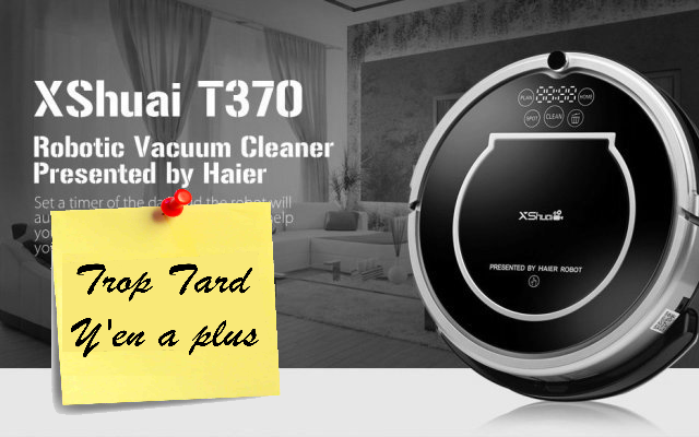 Robot aspirateur mode serpillière Haier XShuai T370 avec (…)