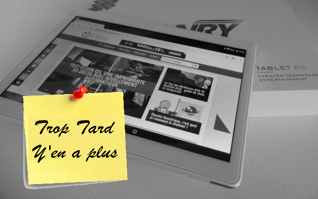 ANRY X20, une tablette Android 10.1'' d'entrée de gamme (...)