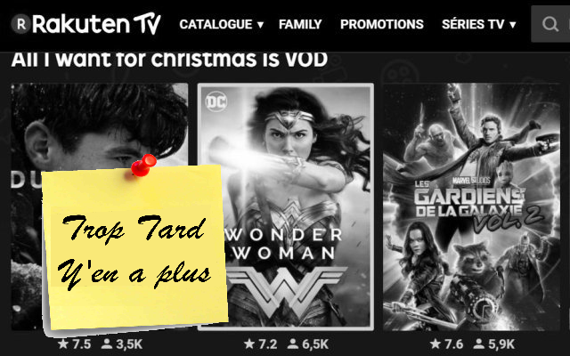 Films HD premium en VOD pour 50 centimes chacun (...)