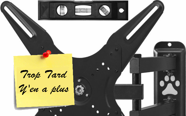 Support mural écran plat 23 à 55 pouces 14€69 avec câble (...)