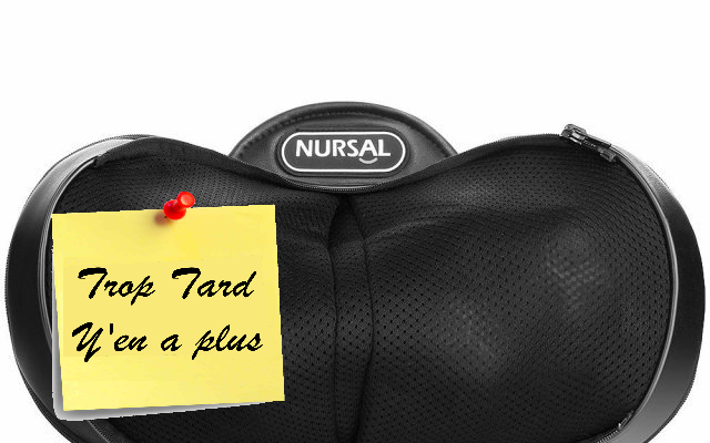 Coussin de massage Shiatsu Nursal fonction chauffante (...)