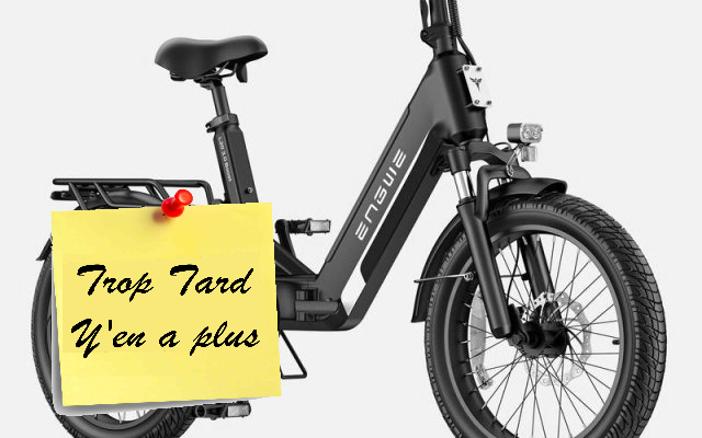 Vélo électrique ENGWE L20 3.0 Boost, la polyvalence au (…)