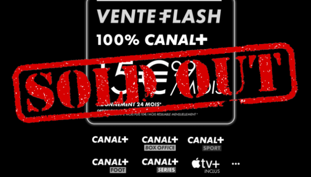 Vente Flash Canal +, Apple TV + et 4K via Mycanal ou (...)