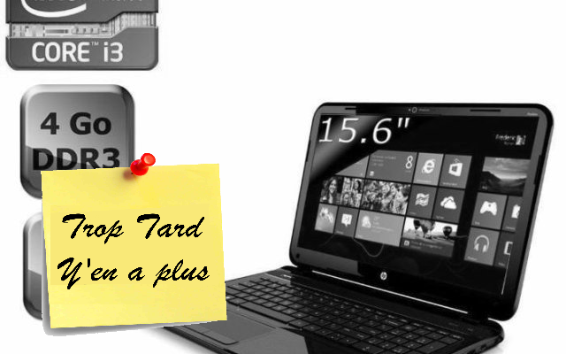 PC Portable HP Pavilion Sleekbook Core-i3 349€99