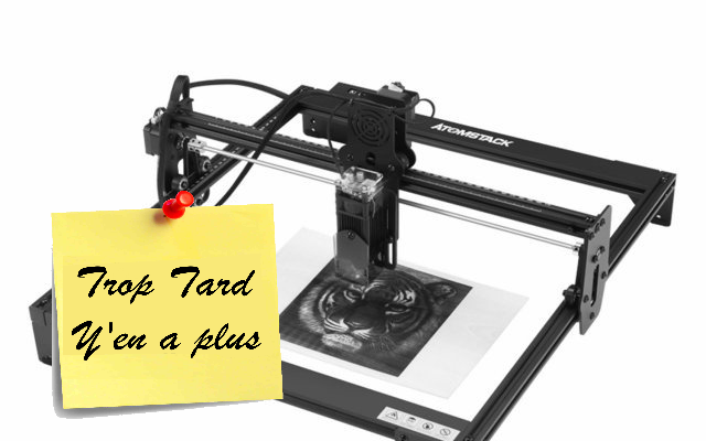 Machine gravure laser et découpe ATOMSTACK A5, focus (...)