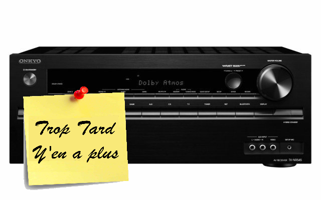 Amplificateur Home Cinema ONKYO TXNR545 , Dolby Atmos, (...)