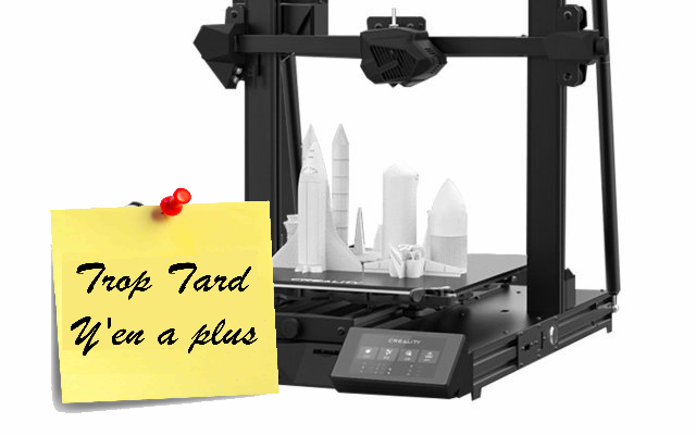 La toute dernière Imprimante 3D Creality CR-10 Smart (...)