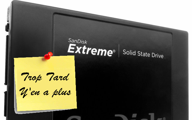 SSD SanDisk Extreme 120GO à 77€44 livré (Sandforce (...)