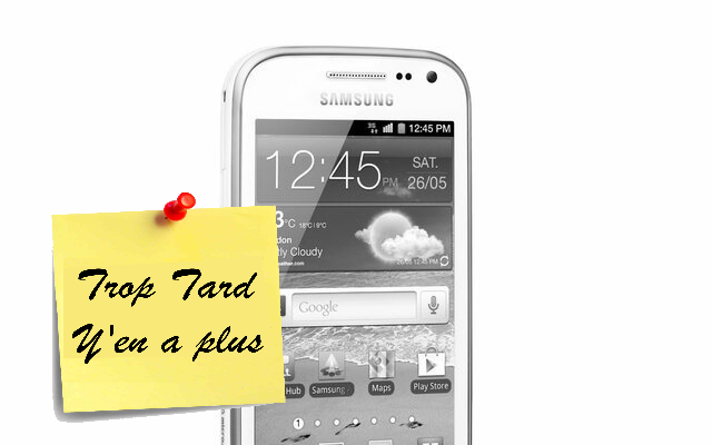 Smartphone Android Samsung Galaxy ace 2 à 108€ livré (...)