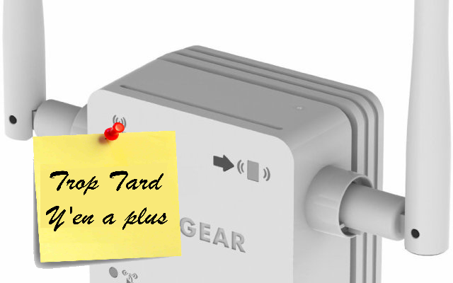 Répéteur Wifi Netgear WN3100RP-100FR prise femelle 23€49 (...)