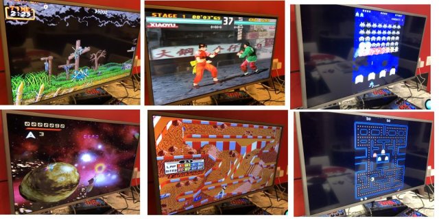 Quelques jeux, souvent en plein écran 