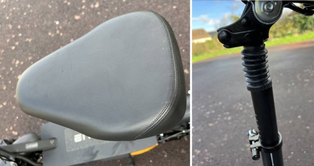 La selle est confortable