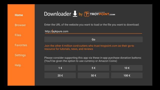 Downloader contient un navigateur. 