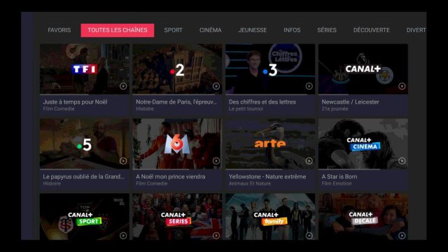 Mycanal propose le direct sur l'ensemble des chaines