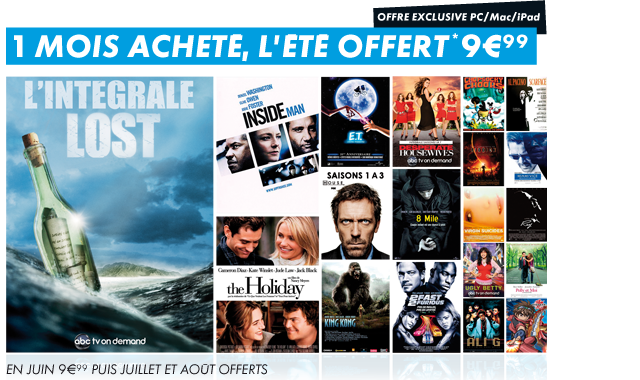 Canalplay Infinity : téléchargement illimité jusque fin Aout pour 9€90 !