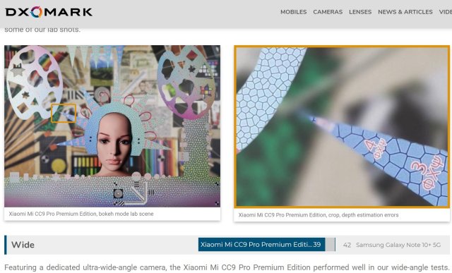 DXOMARK, une confirmation des qualités des appareils photo du MI NOTE 10 