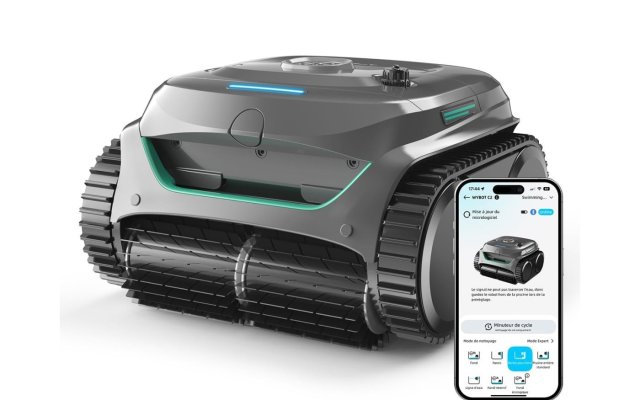 Le WYBOT C2 Robot de Piscine Sans Fil, Nettoyage Parois (...)