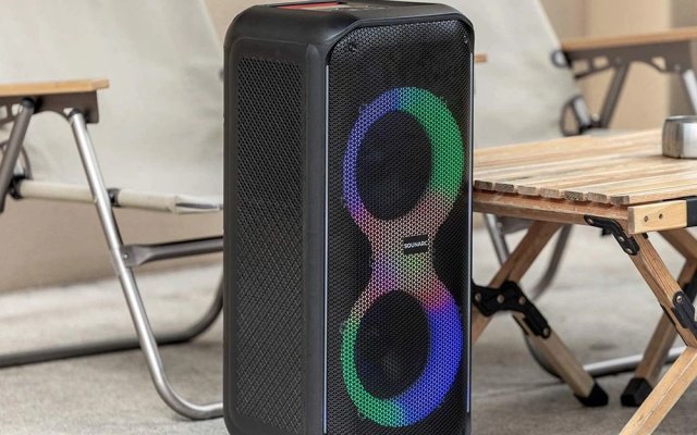 Sounarc L2, enceinte de fête 80W, lumière RGB, Karaoké (…)