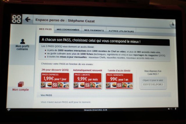 Les Pass s'achètent en ligne