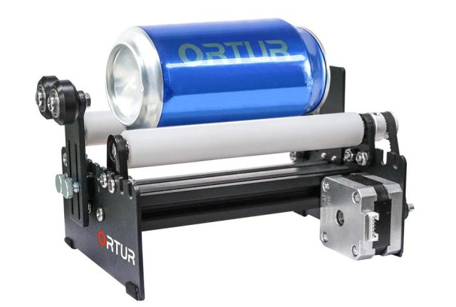Un accessoire en option pour graver sur des surfaces cylindriques