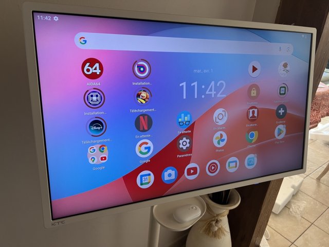 Une grosse tablette tactile