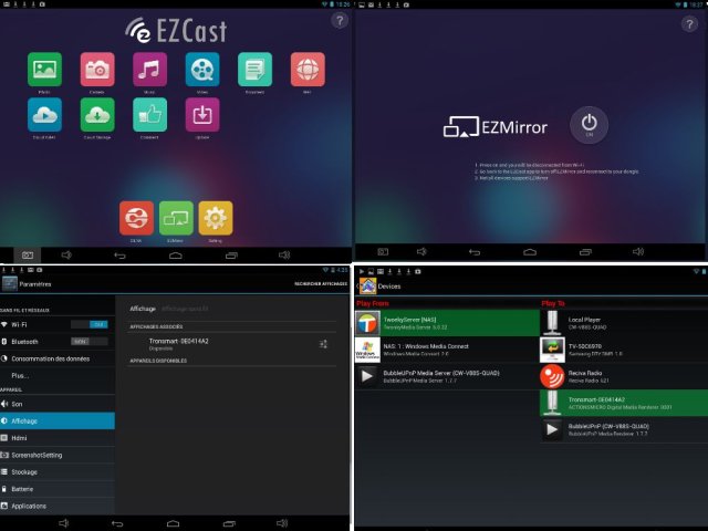 EZCAST sur Android 