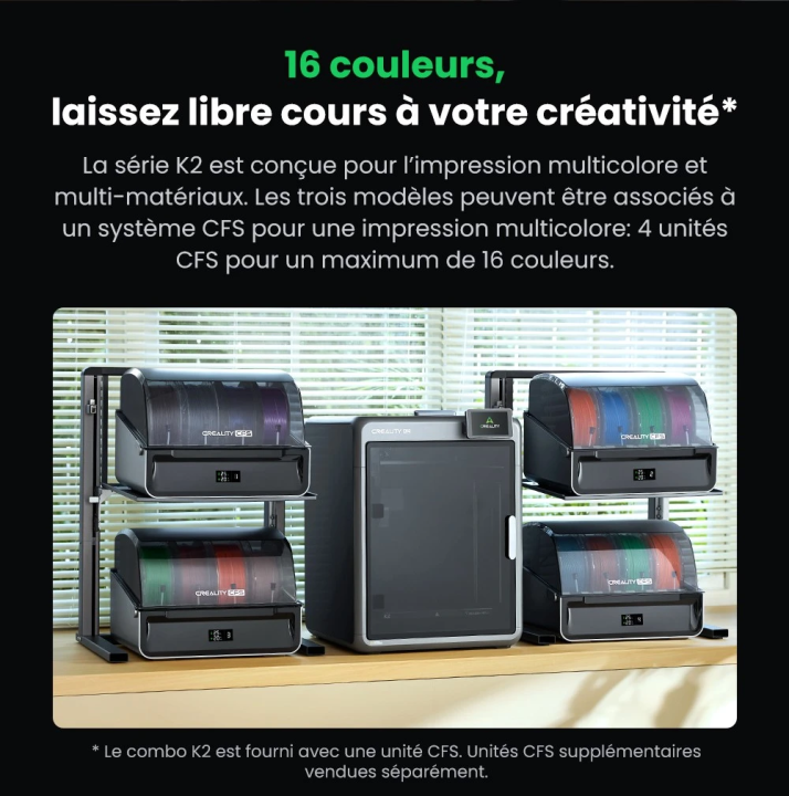 Le système Creality CFS, plusieurs bobines mais une seule tête