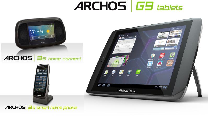Archos Gen 9 : 2 tablettes Honeycomb, un téléphone et un radio réveil sous Android !
