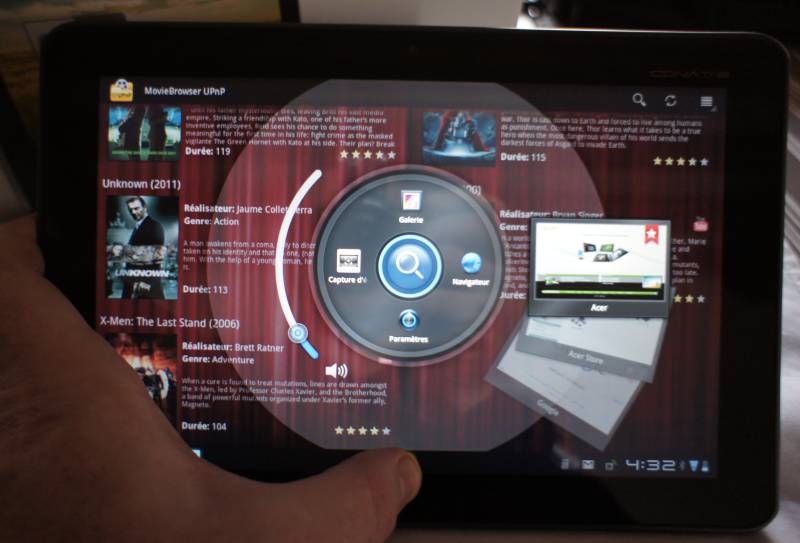 Le seul plus de l'interface : le bouton RING et ses raccourcis