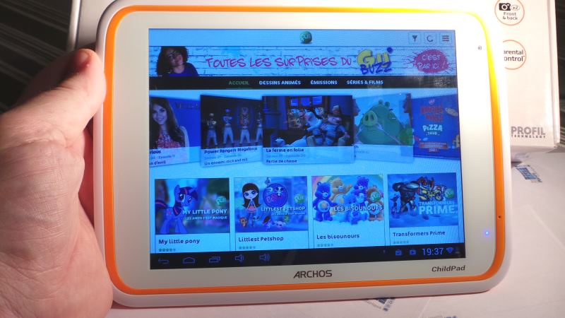 Archos Childpad 80, Application Gulli