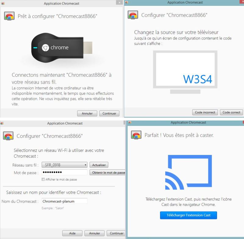 La configuration est très simple (ici sous Windows)