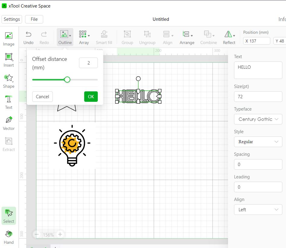 Le logiciel Xtool Creative Space