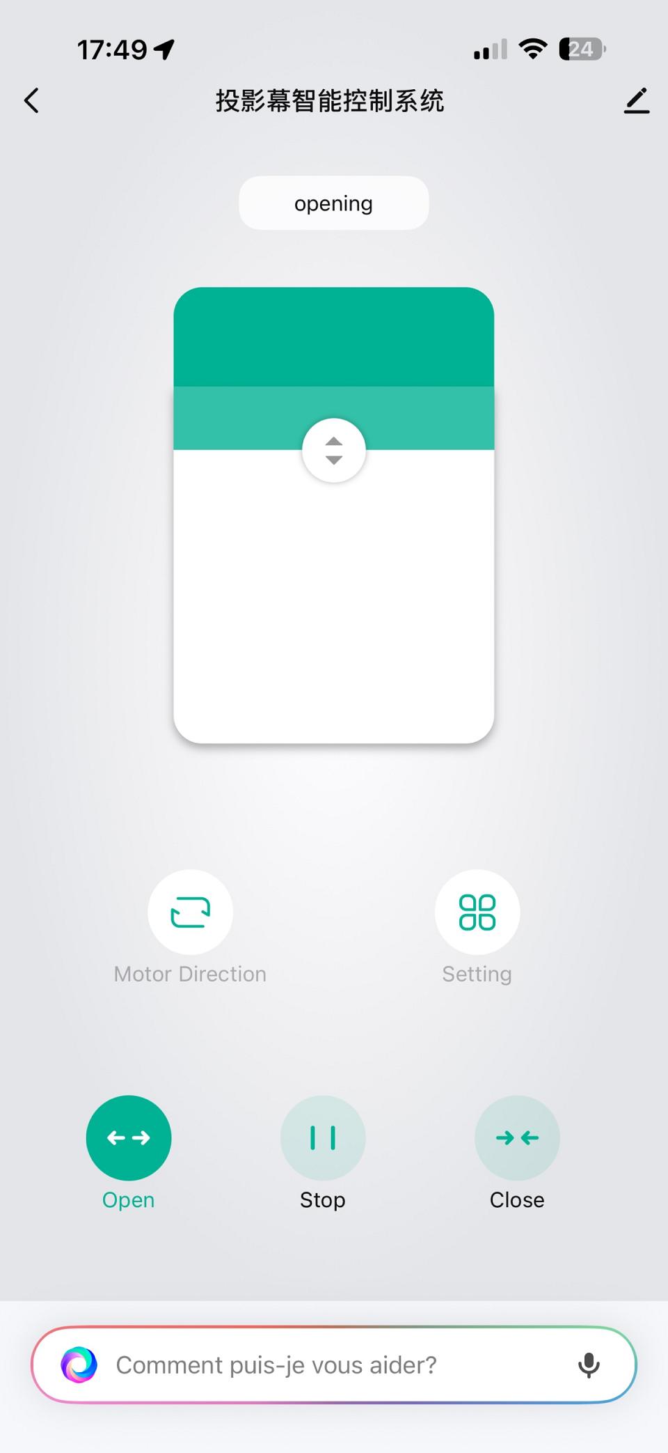 Le pilotage dans TUYA compatible Google Home Alexa